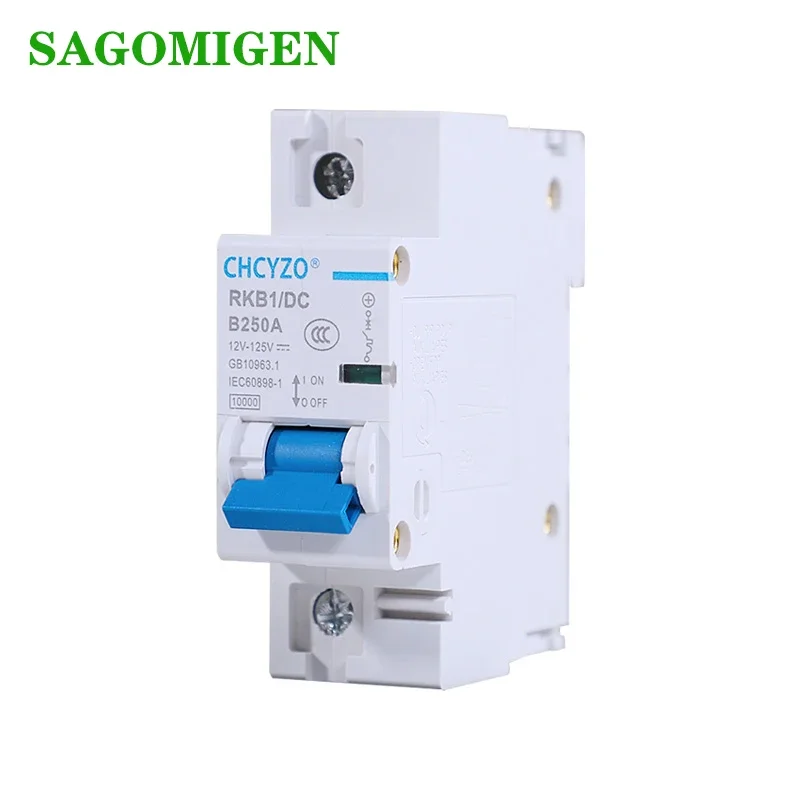 1P 2P DC 120V Circuit Breaker Solar Mini Circuit Breaker 80A 100A 125A 150A 200A 250A DC MCB for PV System  DC Circuit Breaker