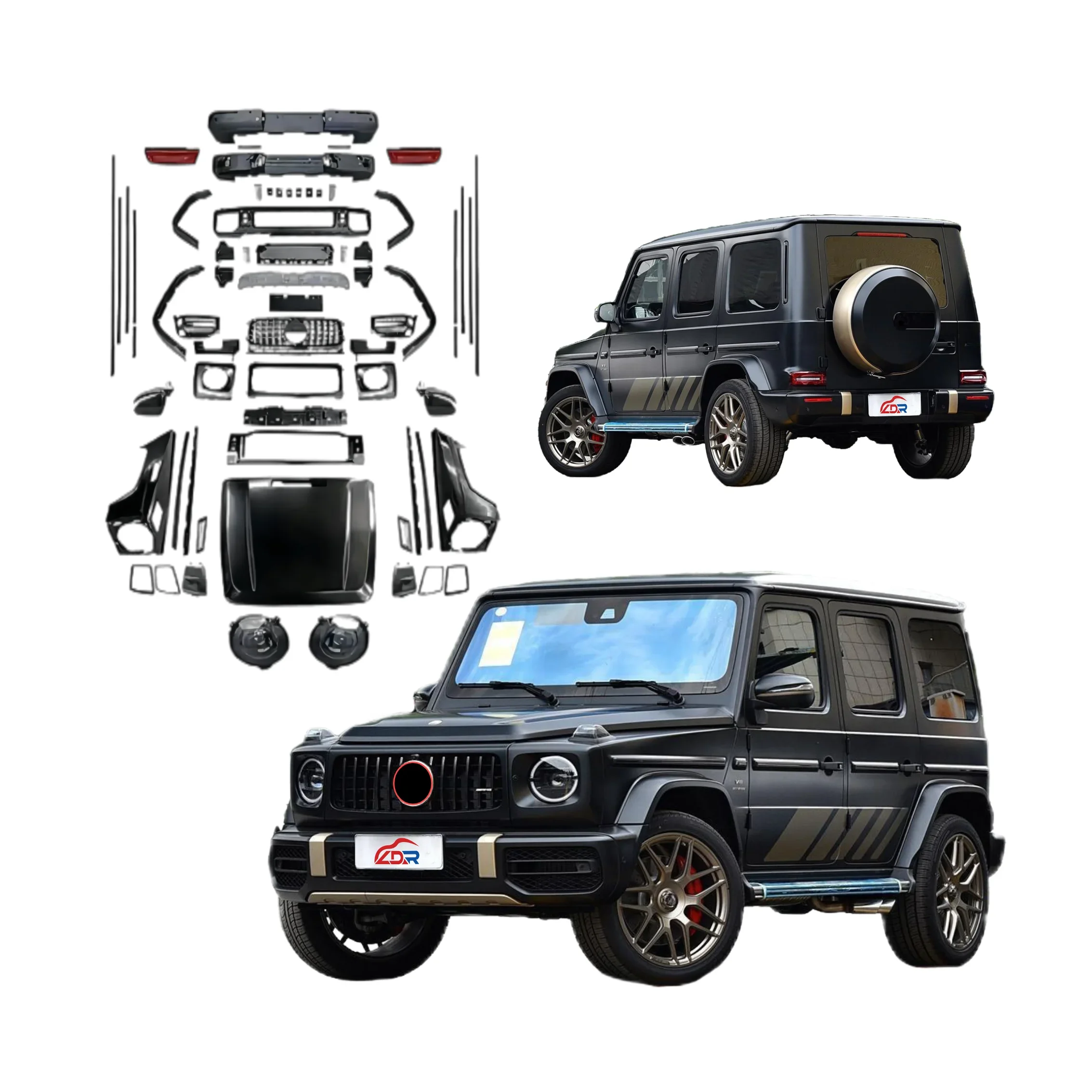 

Auto Modification Conversion Body Kit for Mercedes Benz G-Class W463 2000-2018 Upgrade to W464 2019+ G63 amg style bodykit