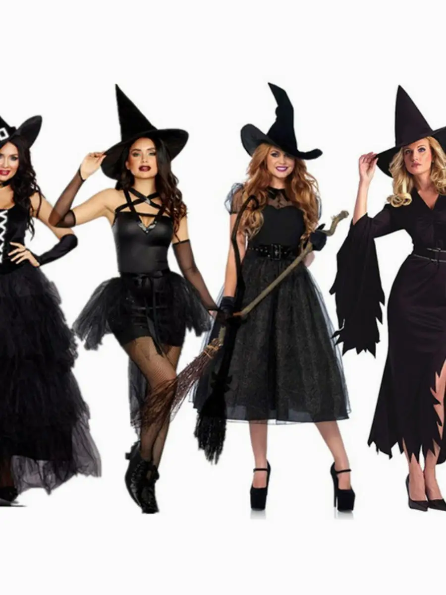 

Adult Cosplay Witch Skirt Party Masquerade Ball Costume Cartoon Puppet Nightclub Makeup Dance Party Roleplay Women's Dress