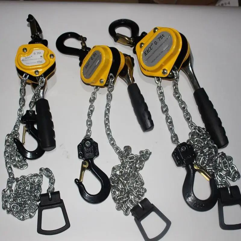 New Portable Electric Hoists Chain Hoist Cordless Drill Winch with 1.5M/3M Chian 0.25T/0.5T/0.75T