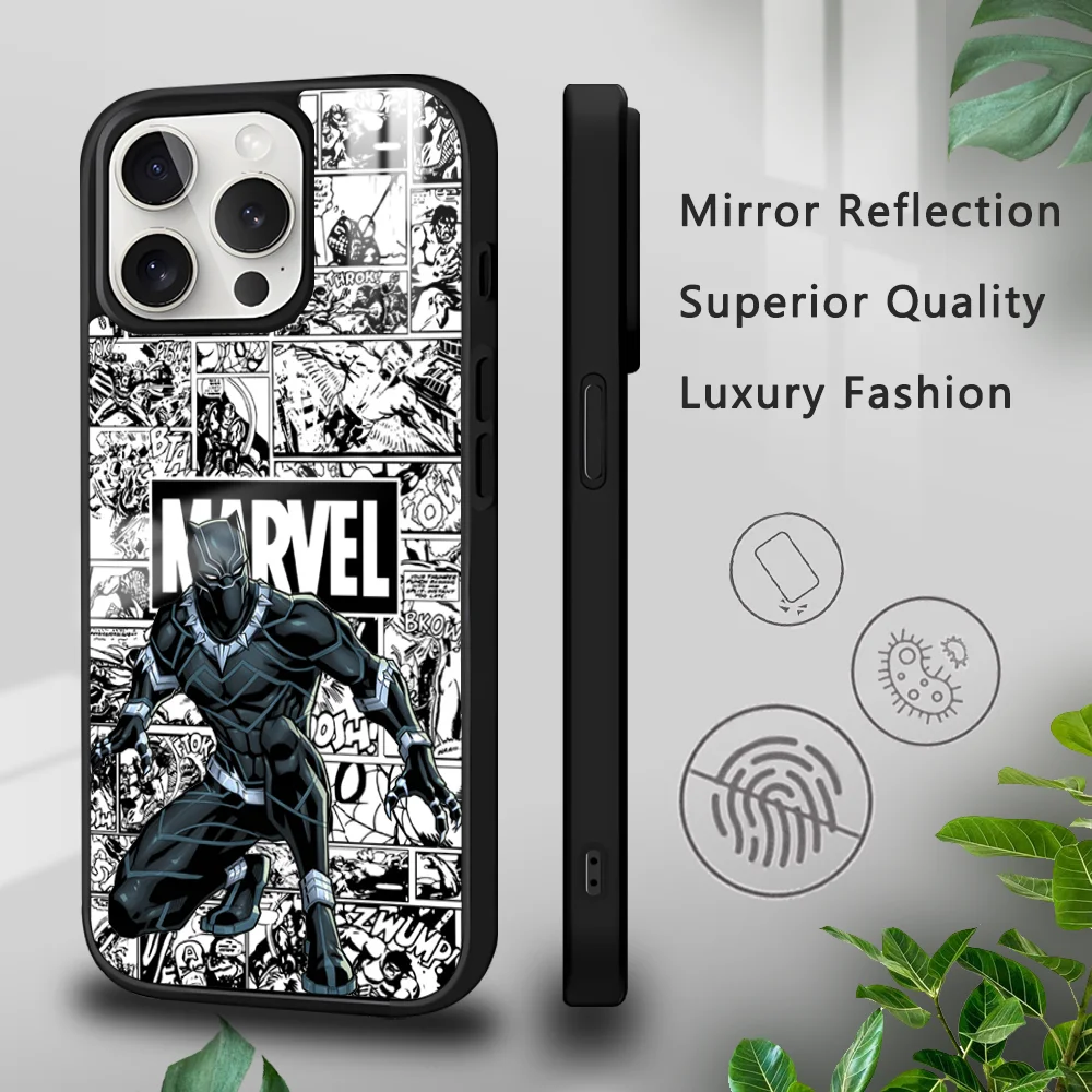 Doctor Strange VS Black Panther Phone Case For iPhone 16 15 14 13 12 11 Pro Xs Max Mini Plus Celulares Hard Funda