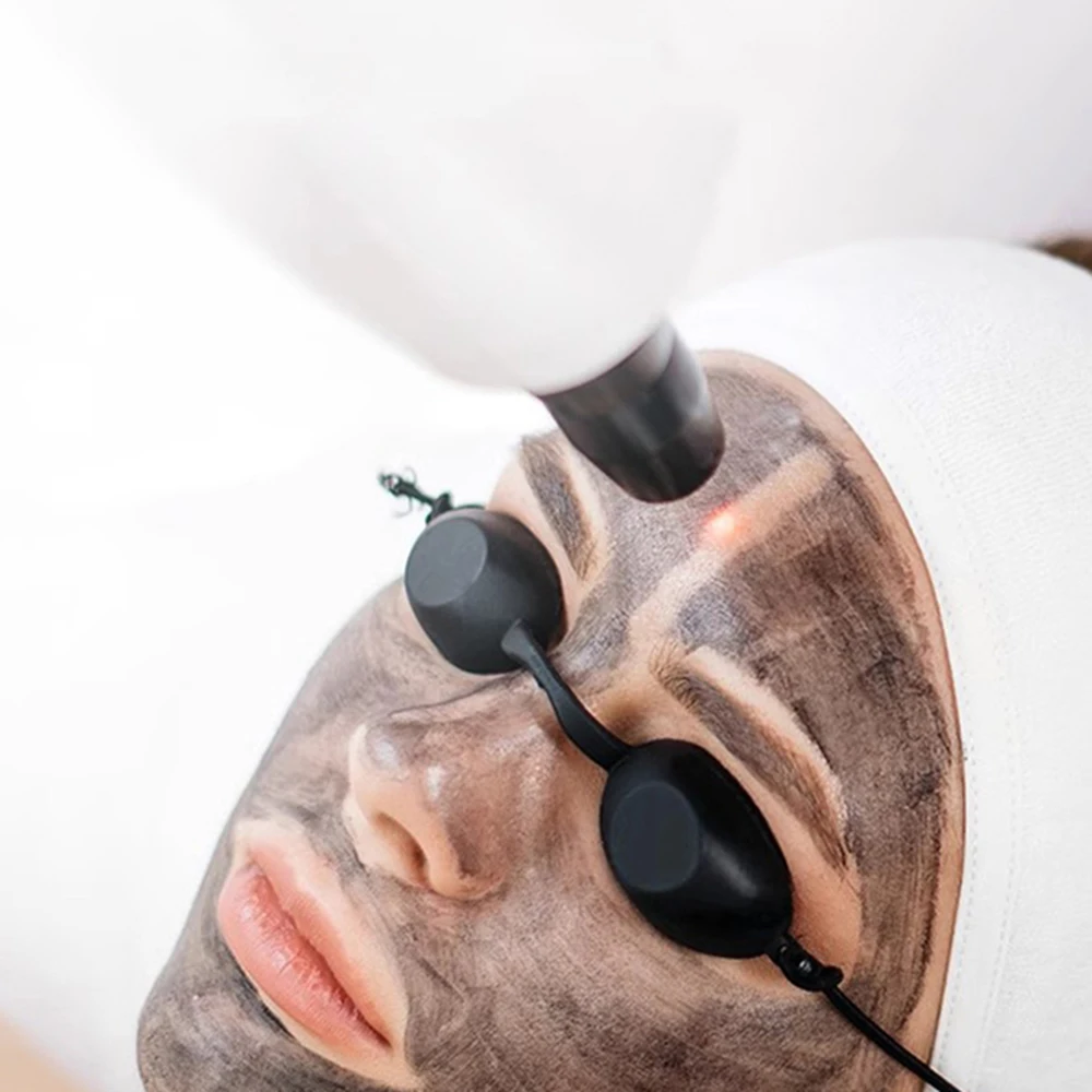 Strumento di bellezza laser, maschera per gli occhi, occhiali, maschera per gli occhi per il ringiovanimento dei fotoni, copertura in silicone