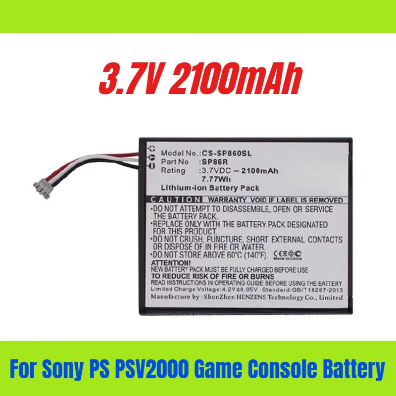 

3.7V 2100mAh for Sony PS PSV2000 Game Console Battery 4-451-971-01
