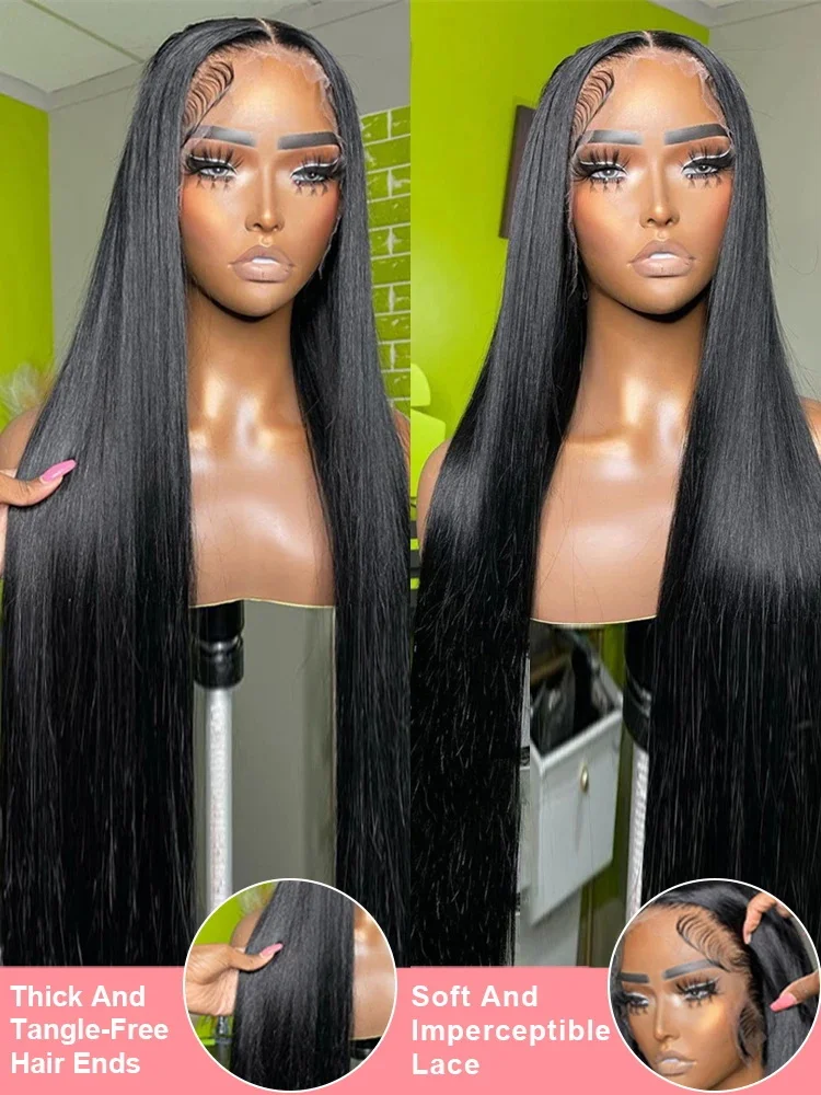 13x6 HD Lace Front wigs Human Hair Wig Brazilian Bone Straight Frontal Wig 360 13x4 Lace Frontal Wigs For Black Women Preplucked