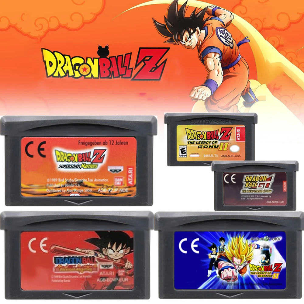 GBA Game Cartridge 32 Bit Video Game Console Card Dragon Ball Series Advanced Adventure Supersonic Warriors EUR version for GBA