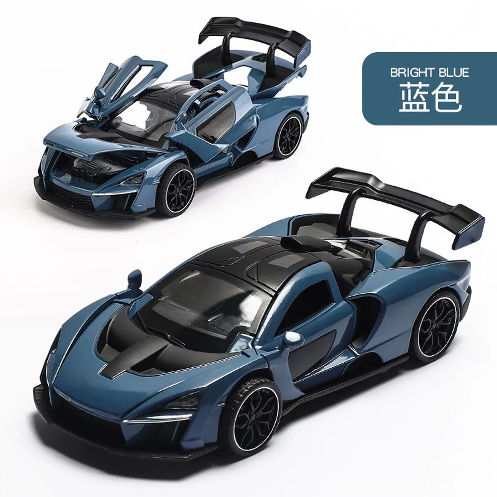 Car model scale 1:32 FOR McLaren Simulated sports car model Alloy material Automotive Interior Car model ornaments