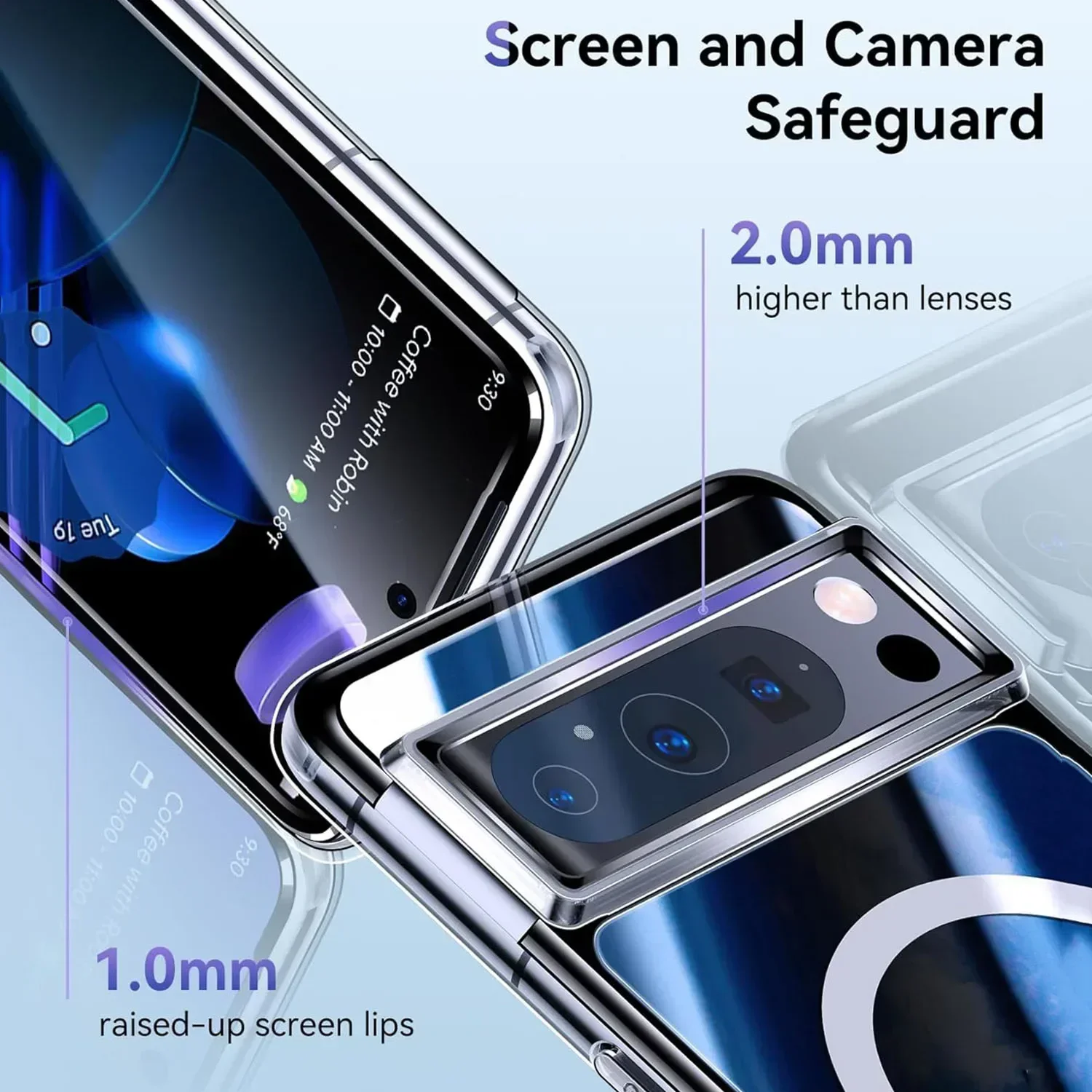 Strong Magnetic Wireless Charging Case For Google Pixel 9 Pro XL 9A 10A Pixel9 Pro 10 Pro XL 7 8 Pro Clear Shockproof Cover