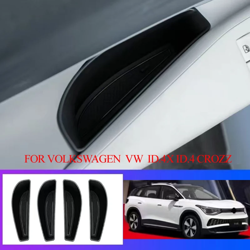 ABS باب السيارة صندوق تخزين برميل الداخلية ل Volkswagen VW ID4 ID 4 ID.4 CROZZ 2021-2025 اكسسوارات السيارات #1