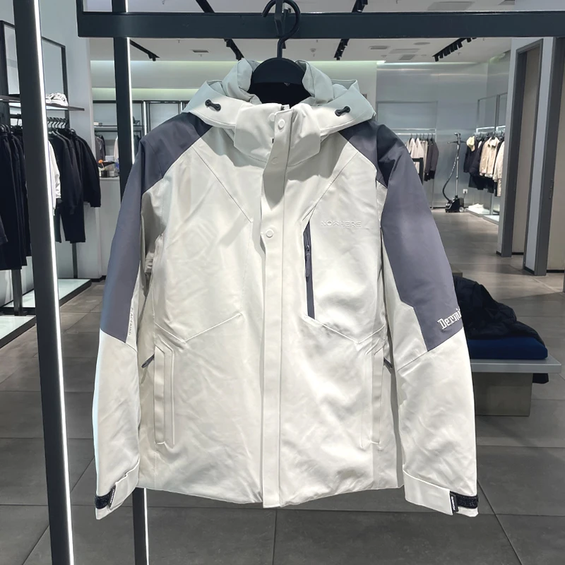 

Tee-in-One Men's down Jaet Hooded Outdoor Warmth Du down Quilted Autumn Winter Spring Faionable Youth Regular Length