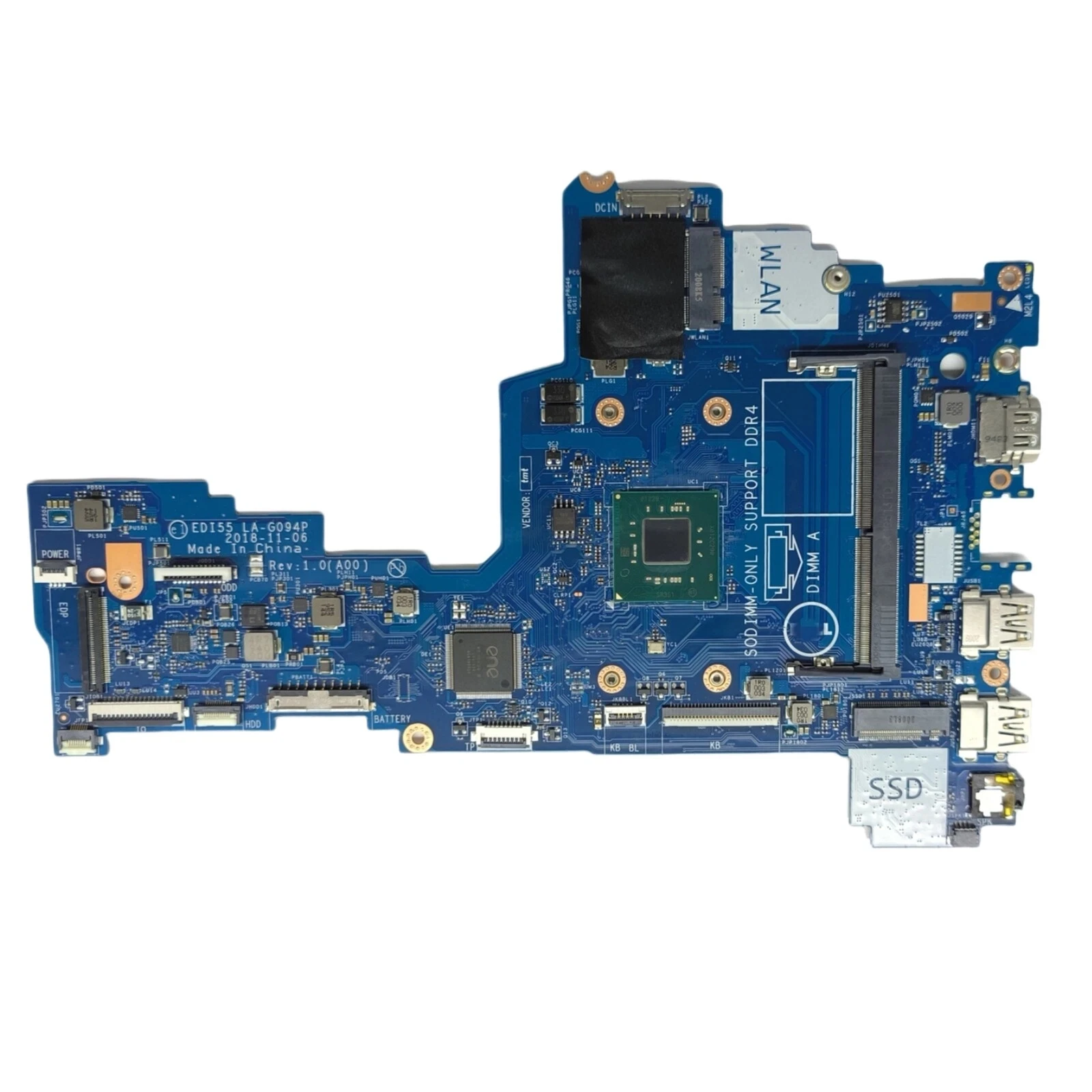 

0JRMXR For Inspiron 3482 3582 3782 Motherboard EDI55 LA-G094P N4000