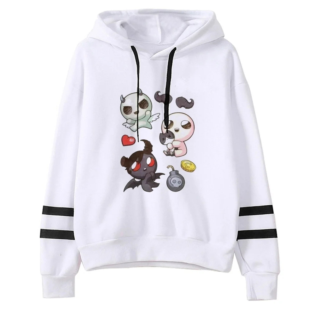 the Binding of Isaac hoodies kawaii fashion japanese anime 2000s hip hop vintage Female Pockets