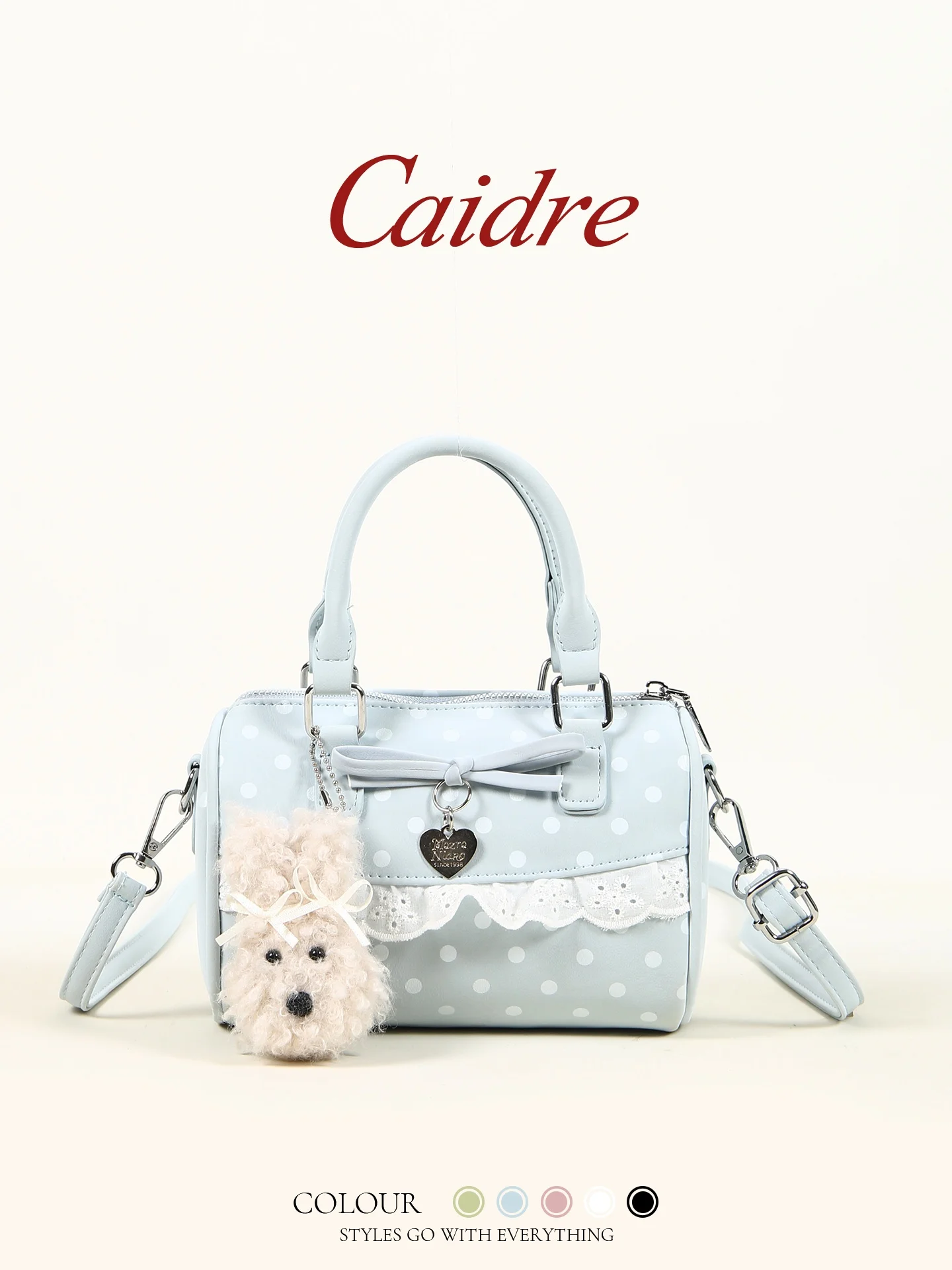 

Caidre Polka Dot Bucket Bag Sweet Girl Commuter Handbag Birthday Gift Shoulder Bag Small Crossbody Pillow Bag Ladies Purse