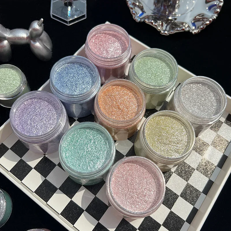 Highlighter Dust Powder High Gloss Glitter Diamond Powder Shimmer Makeup for Face Body Highlight 6g