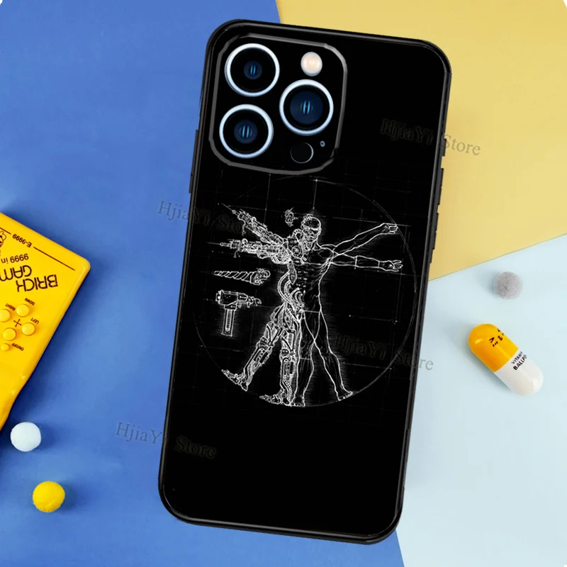 Human Anatomy Case For iPhone 13 Pro Max 12 Mini 11 14 15 16 XS MAX XR Plus Silicone Phone Cover
