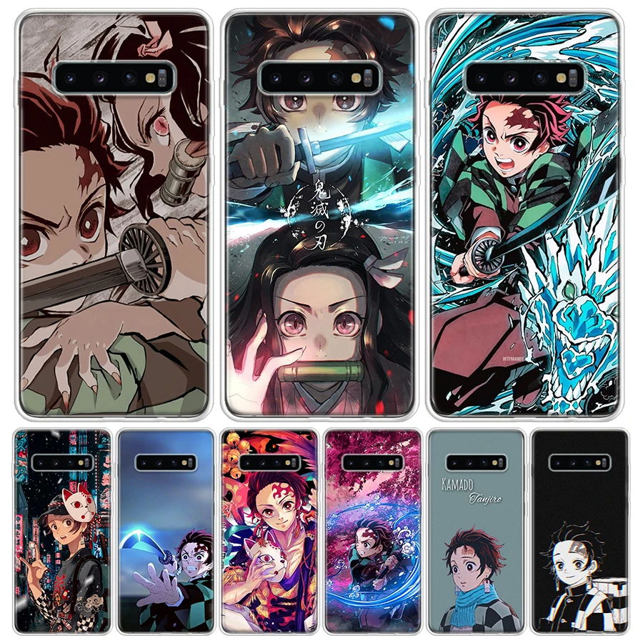 Tanjiro Demon Slayer For Samsung Galaxy S24 S23 S21 S22 Ultra S10 Plus S20 FE Phone Case S10E S8 S9 + Housing Shell Coque