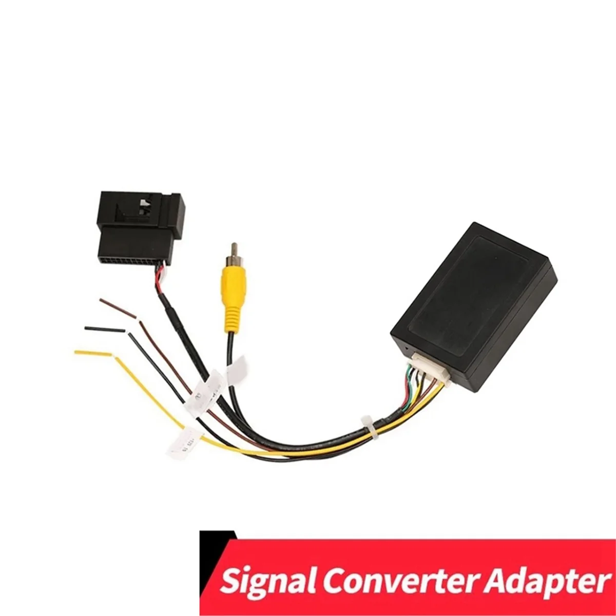 El mejor adaptador de caja decodificadora de convertidor de señal RGB a (RCA) AV CVBS para cámara de visión trasera de fábrica Tiguan Golf 6 Passat CC
