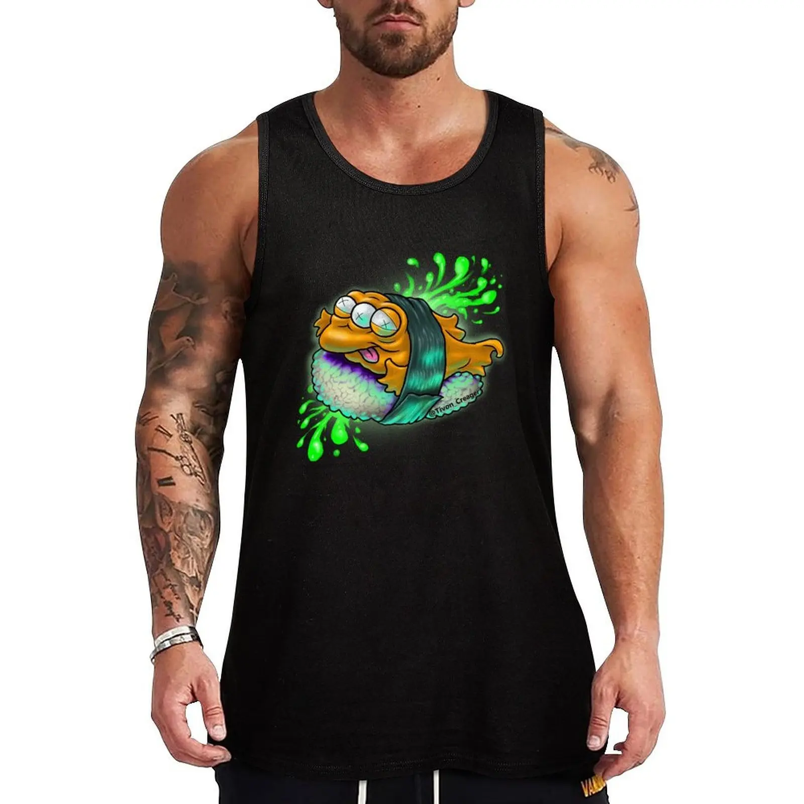 

Blinky Sushi Tank Top Lightweight Casual Tank Top Loose Summer Sleeveless