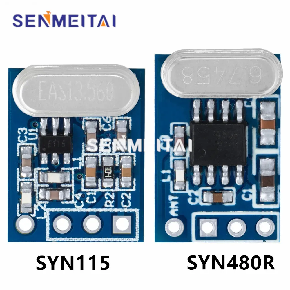1Set 2Pcs SYN115 SYN480R 433MHZ Wireless Transmitter Receiver Board Module ASK/OOK Chip PCB for arduino