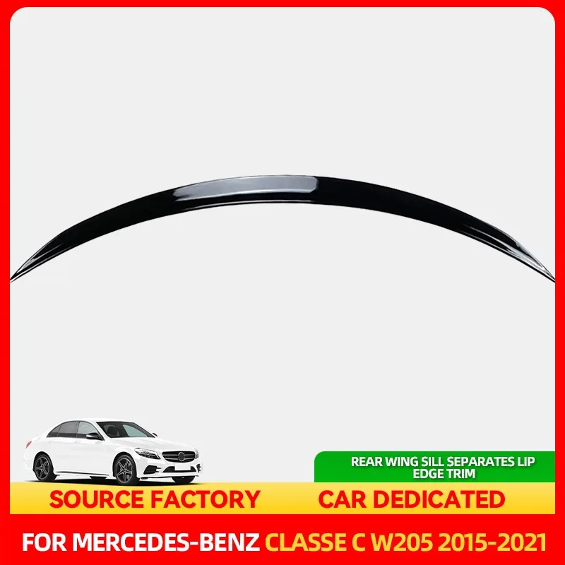 

Styling Mouldings For Mercedes Benz C Class W205 C205 C43 C63 C180 C200 C300 C350 AMG Coupe 2015-2021 Rear Car Spoiler Wing Trun