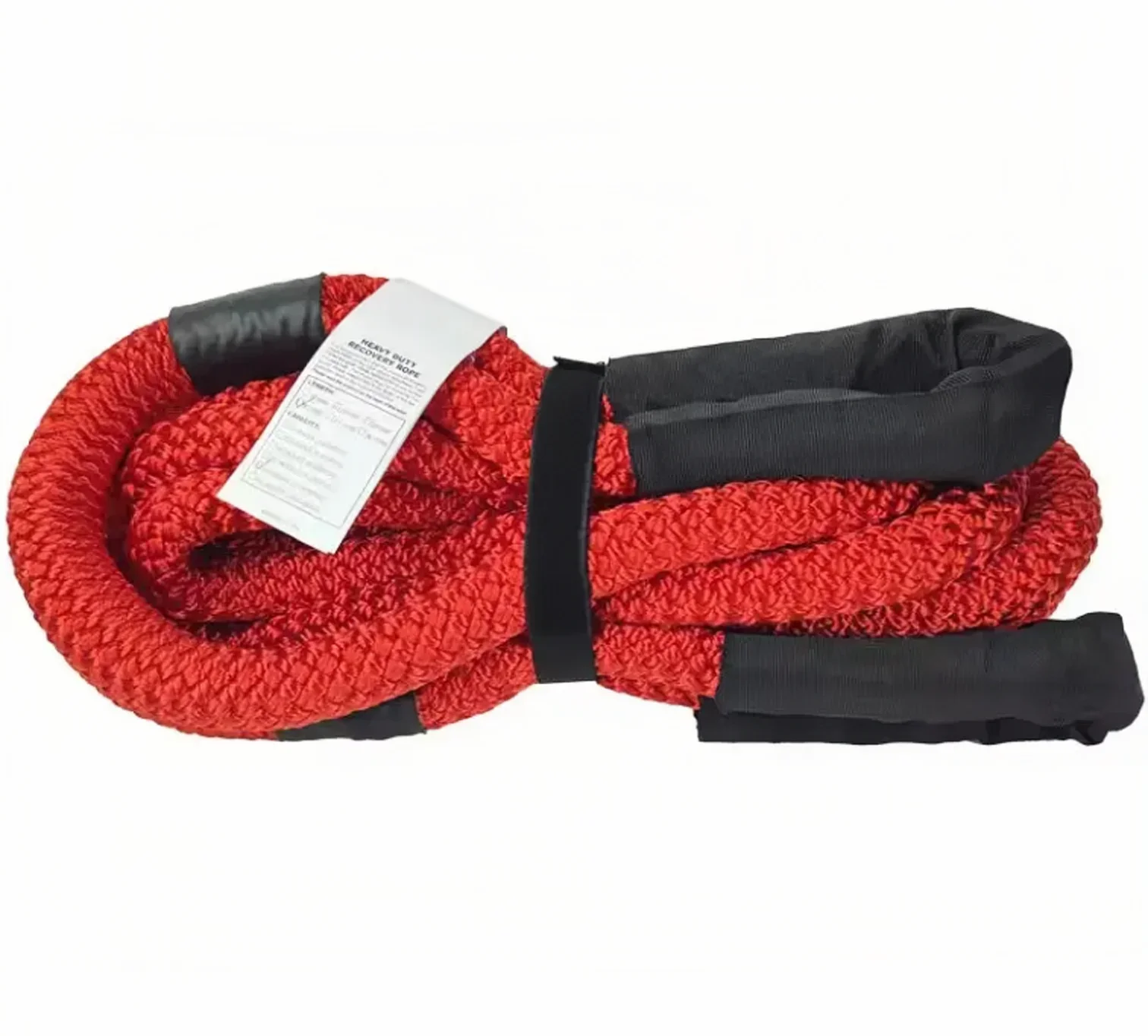 20 Ton Heavy Duty Nylon Traction Rope 9m X 29mm Reinforced Hook Emergency Kit for Truck Tractor Off-Road Vehicle Recycling Belt