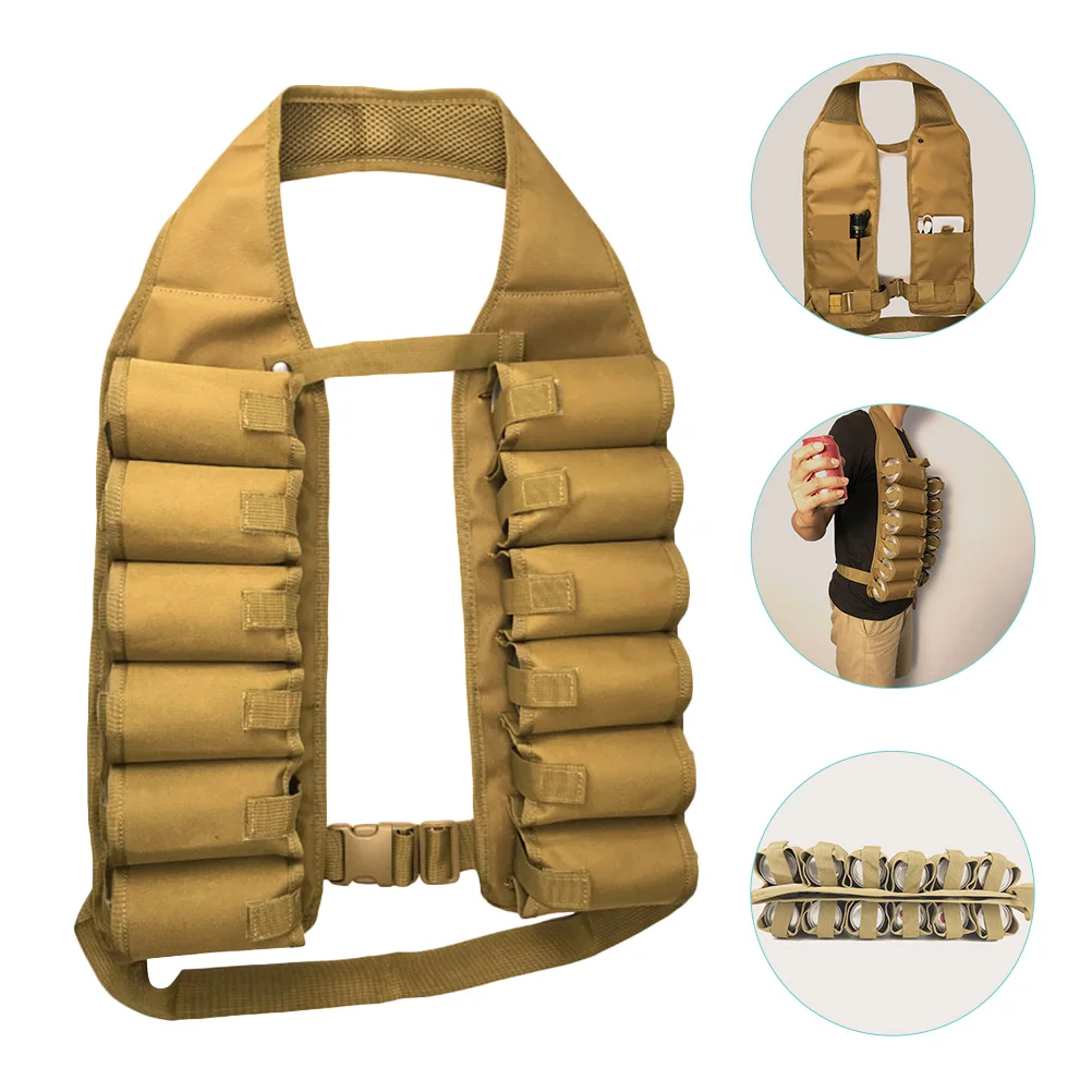 

Beer Vest Belt Portable Drink Holder Convenient Multi-function Can Accessory Outdoor Supply Drinks