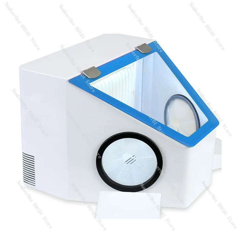 

Dental Dust Proof Box Shadowless Large Space Sand Blaster Grinding Dust Cover Oral Alumina Sandblasting Carving Operation Box