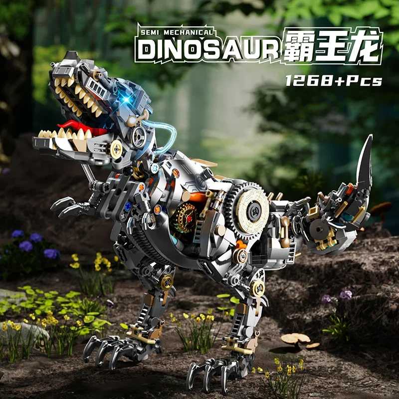 

Building Blocks Semi-Mechanical Dinosaur Assembly Science Teaching Building Blocks Toy for Children Model