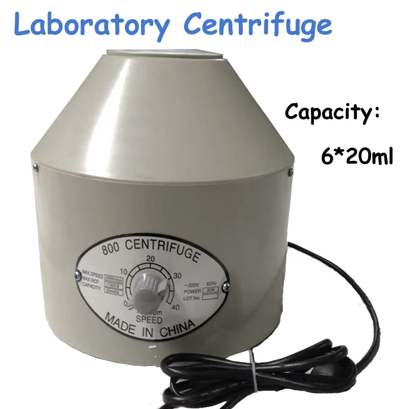 Electric Low Speed Desktop Electric Medical Lab Centrifuge Laboratory Centrifuge 4000rpm/min 6 x 20ml