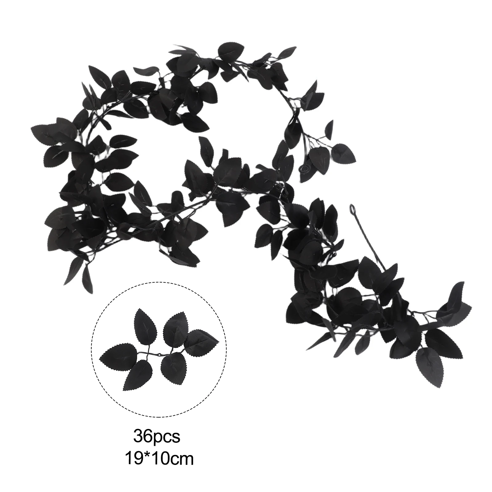 Artificial Flower Garland 5.7FT Silk Fake Roses Hanging Vines For Halloween Home Decor Faux Floral Vine For Wall Window Party