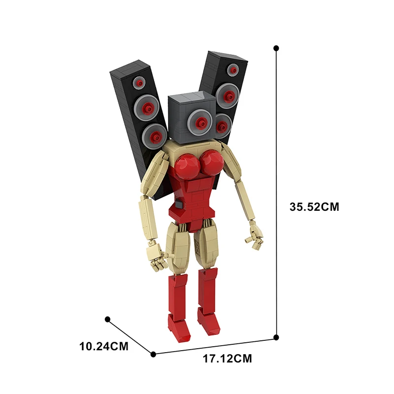 MOC Skibidi Toilet Discounts Toilet Toy Building Blocks Skibidi Toilet The Audio Man and Camera Titan Man Game Character Mode