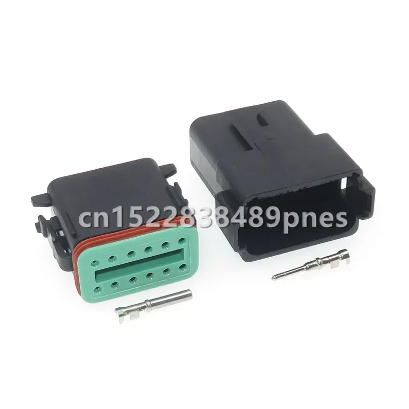 12 Pole 1.6 Series Automotive Connector Auto Window Plastic Housing Wiring Harness Plug For Excavator Crane DT04-12P DT04-12S