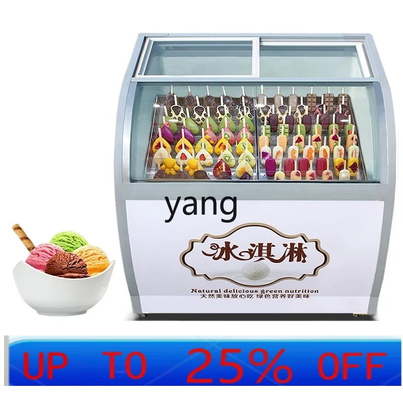 

XC Ice Cream Display Cabinet Commercial Ice Cream Popsicle Stick Refrigerated Defogging Display Cabinet
