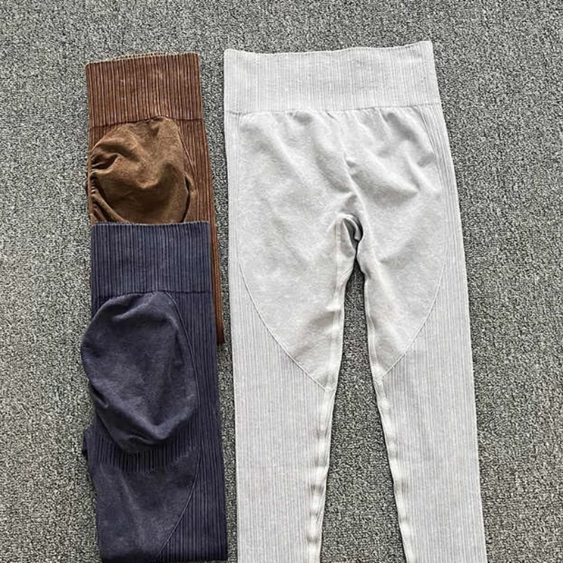 Factory Stock New Seamless Yoga Clothes Women's Long Sleeve Sports Fitness Wear High Waist Hip Lift Pants