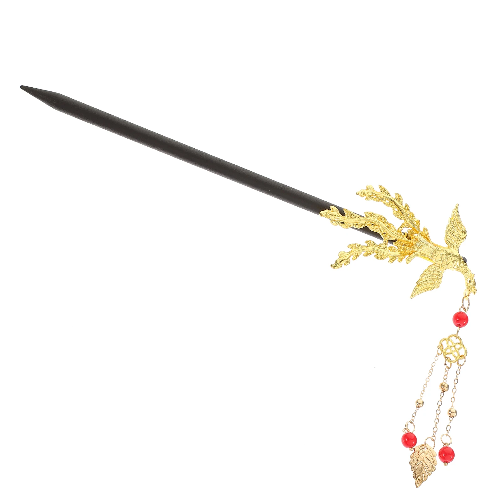 

Wooden Hairpin Retro Bun Accessories Women Hair Chopstick Vintage Stick Tassel Hair Accessories Durable Lightweight