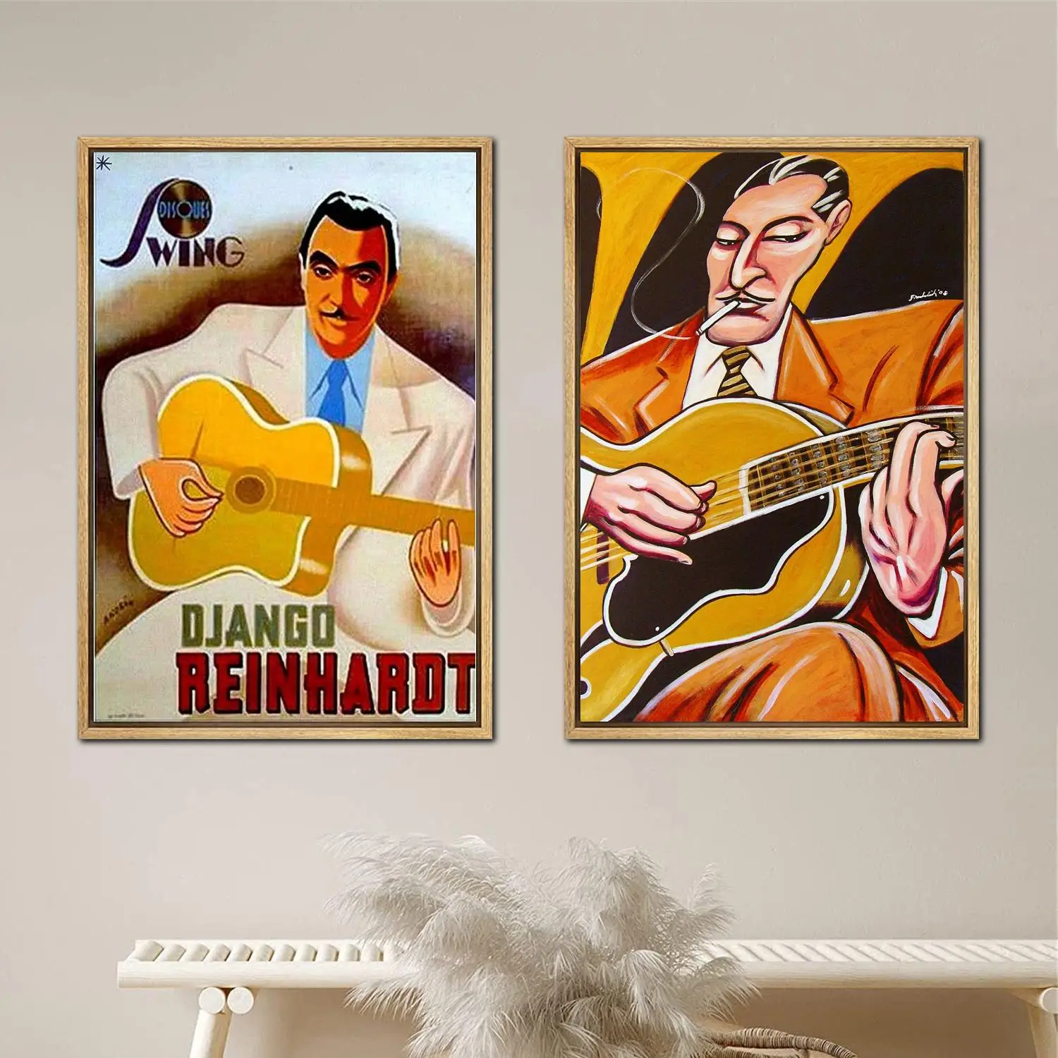 Django Reinhardt Poster Painting 24x36 Wall Art Canvas Posters room decor Modern Family bedroom Decoration Art wall decor