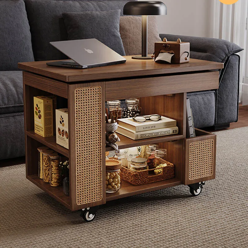 

Mid Century Japanese Coffee Table Mobile Elegant Nordic Storage Coffee Table On Wheels Glamour Table De Salon Home Furniture