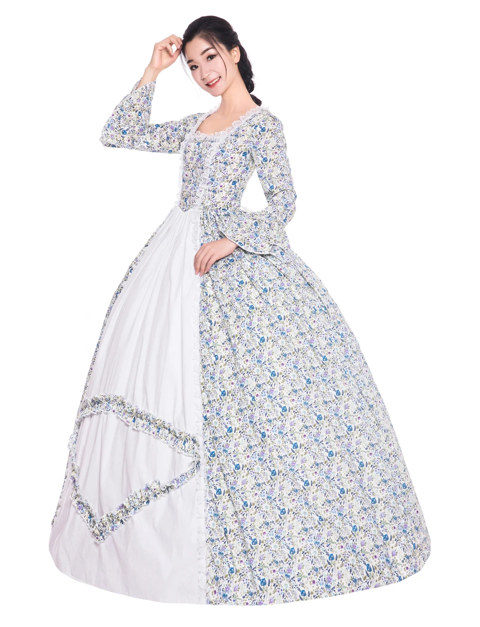 18th Century Women Rococo Dresses  Victorian Masquerade Gowns Historical Theater Clothing