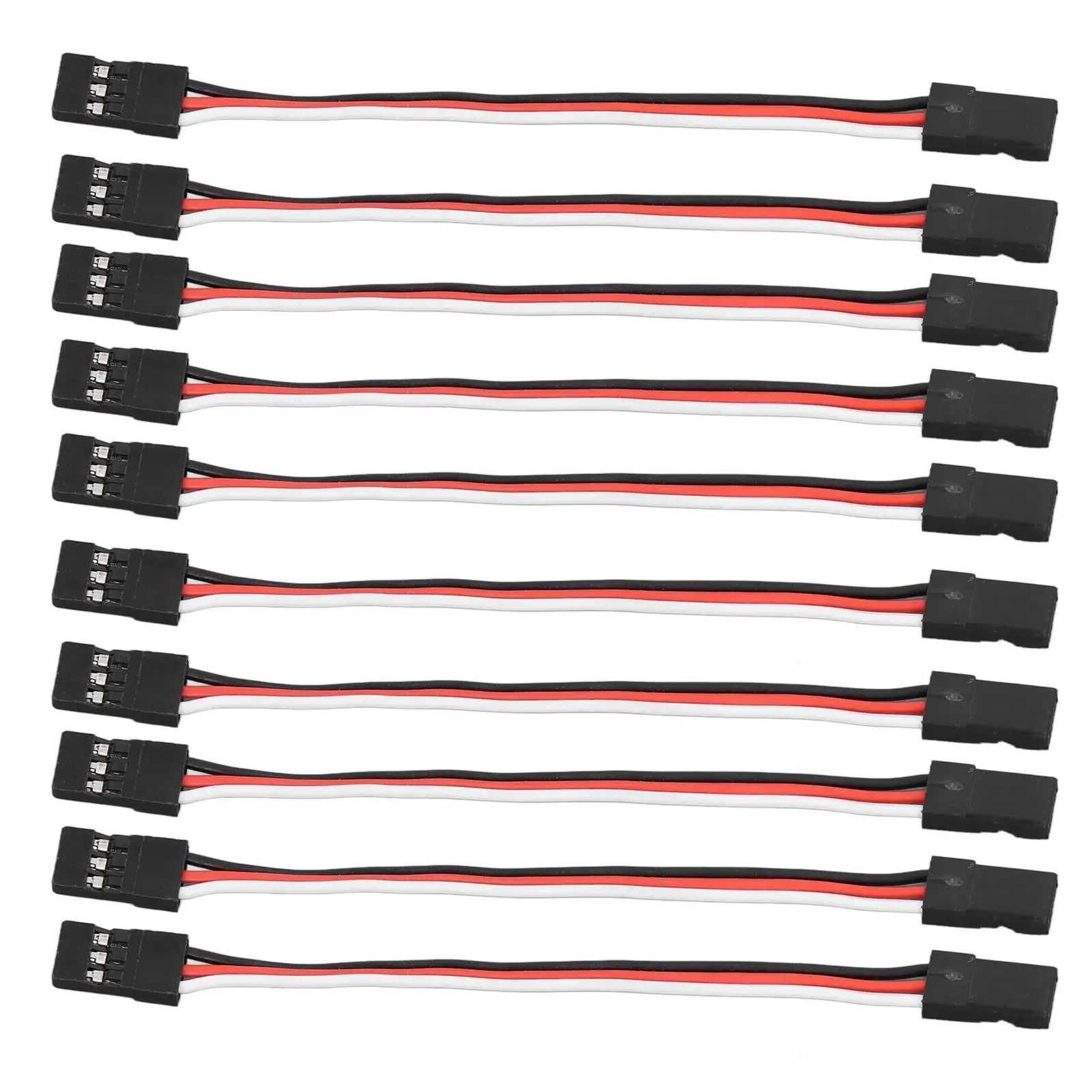 

10PCS 3Pin Servo Extension Cable for Model Car Servo Driver Connection Brass Inner Wire