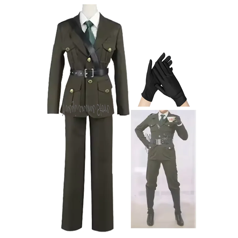 

customized-Anime Hetalia England UK Arthur Kirkland Cosplay Costume Adult Unisex Outfit for Halloween Carnival Party