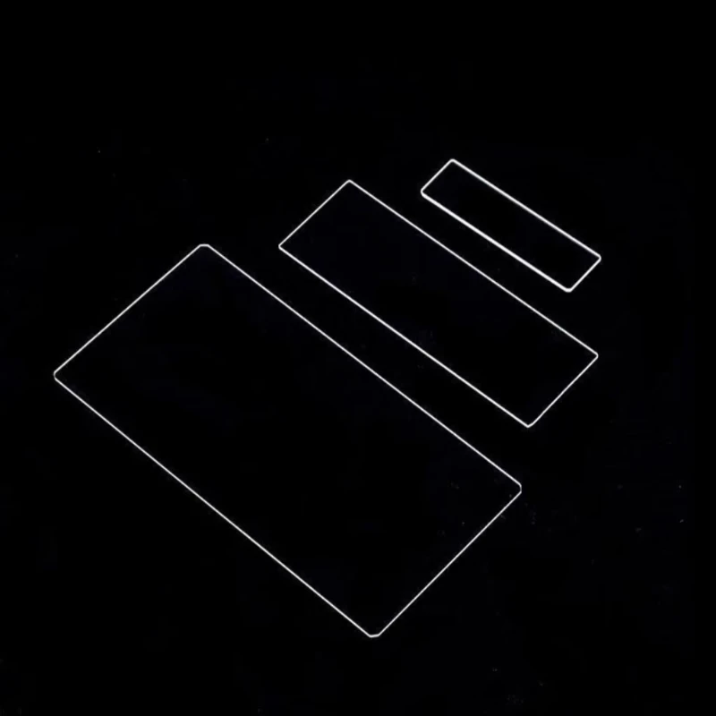 2mm Quartz Square Glass Sheet, High Temperature Resistance, Acid and Alkali Resistance, Ultra-thin, JGS2,length 6mm-100mm