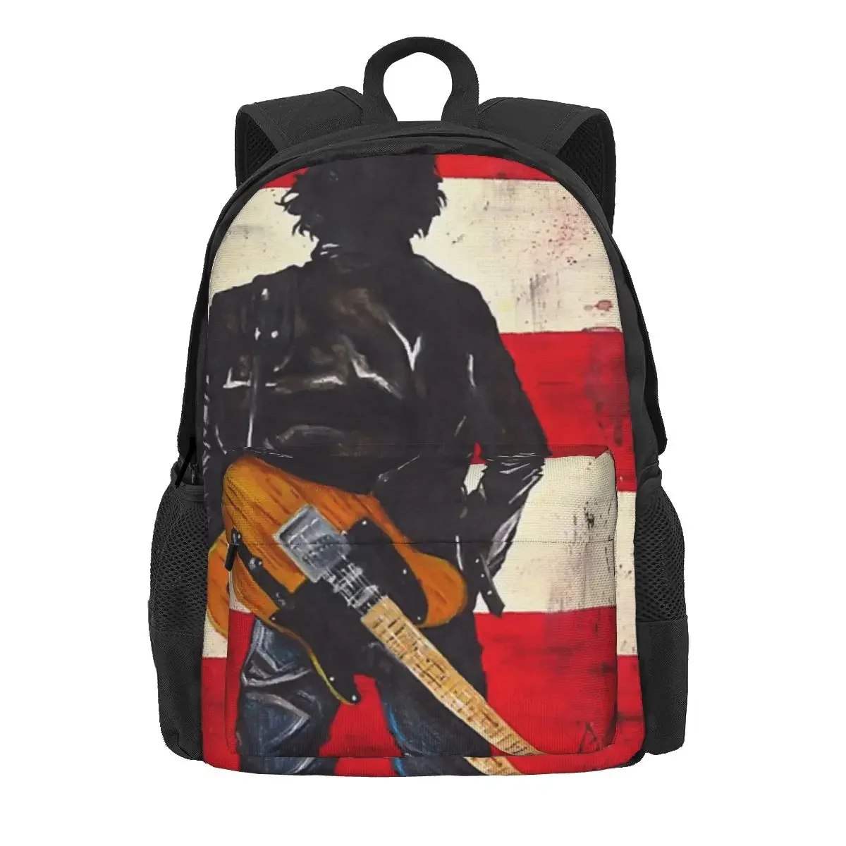 Bruce Springsteen Backpacks Boys Girls Bookbag Students School Bags Cartoon Kids Rucksack Travel Rucksack Shoulder Bag