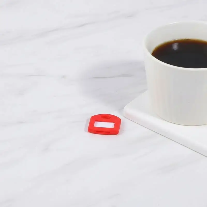[J] Colorful Silicone Key Covers For Easy ID - Flexible & Durable Identifier Tags Organize Keys