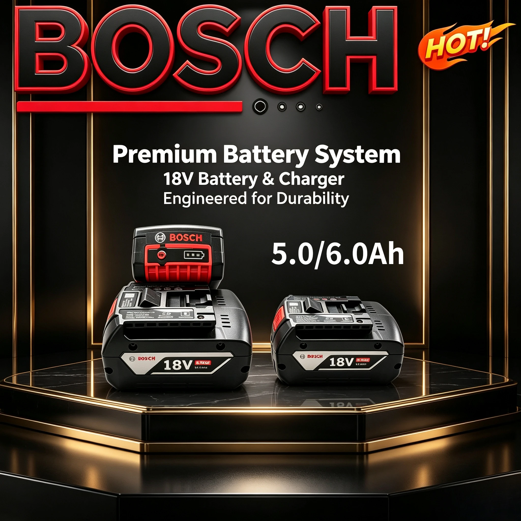 18V Original Bosch 6.0Ah low energy loss battery compatible BAT618 BAT622
