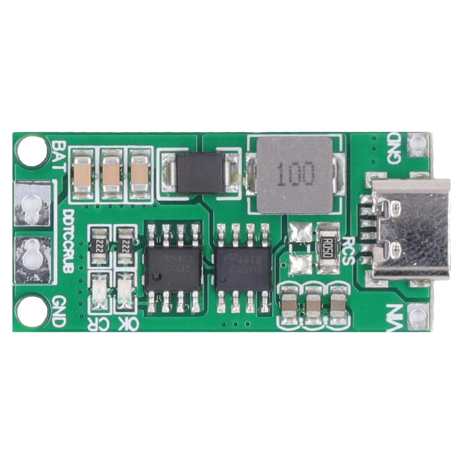 Type C 3-6V Lithium Battery Charger Module - 4S Boost to 16.8V DC, Green LED Indicator