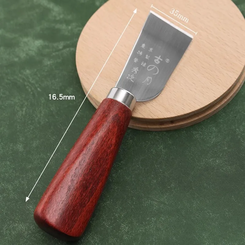 36mm Leather Cutter Leathercraft Knife Making Tool Wooden Handle Stainless Steel Art Cutting Material Profession Making Tool