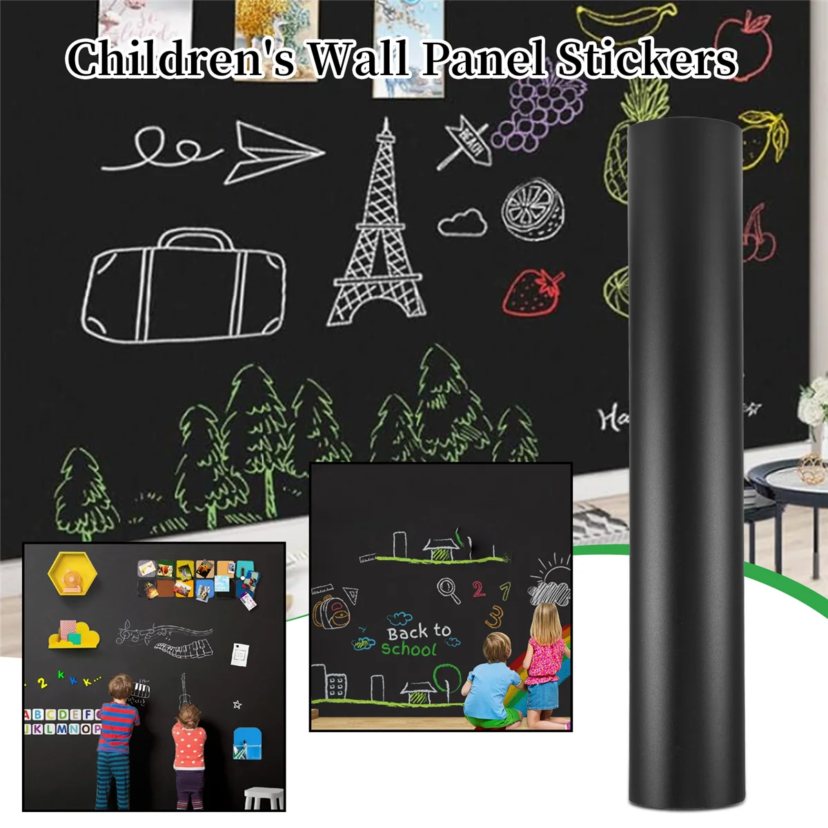 النوعية 45X100cm السبورة المغناطيسية ملصقات جدار الأطفال الطباشير رسم ملاحظة مجلس مكتب السبورة الخضراء ذاتية اللصق R