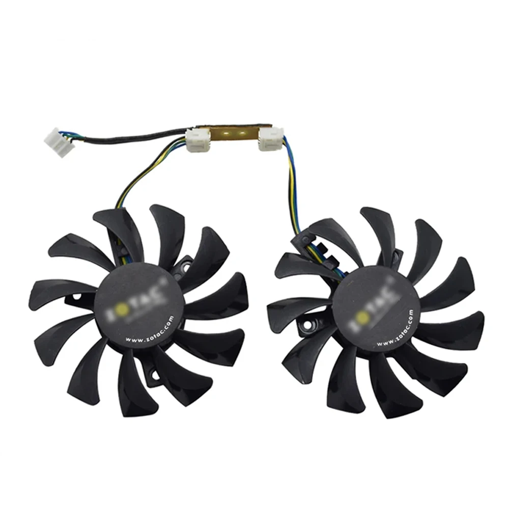 75mm Apistek GA81S2U 4Pin Cooler Fan Replace For ZOTAC GeForce GTX 970 4GB 4Pin Graphics Card Cooing Fan DC 12V 0.38A  Wholesale