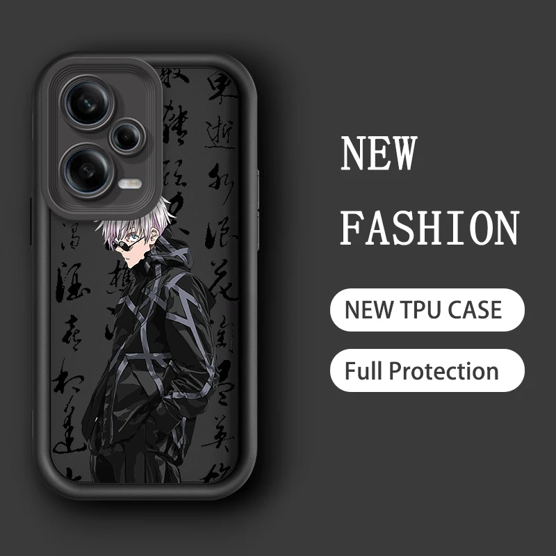 Anime J-Jujutsu K-Kaisen Cool Eye Ladder For Xiaomi Redmi Note 13 12 12C 11 11S 10 10C 10A 9C 9A Pro 5G Back Phone Case