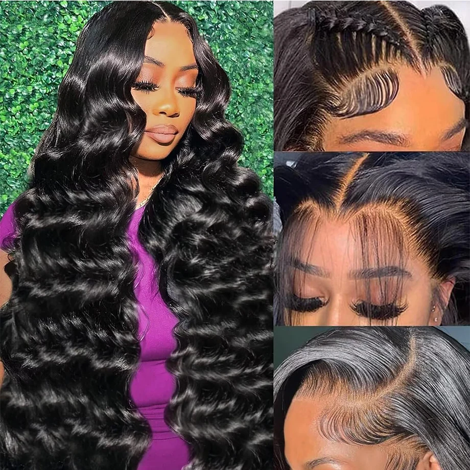 13x6 Body Wave Lace Front Wigs Human Hair Pre Plucked 13x4 HD Transparent Lace Frontal Wig Glueless Wigs Human Hair for Women