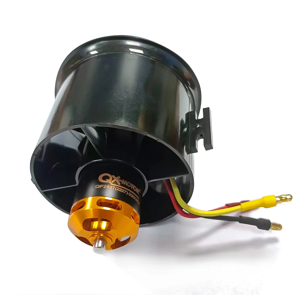 QX-MOTOR 70 مللي متر EDF مروحة أنبوبية مع QF3027 QF2822 QF2827 محرك بدون فرشاة لطائرة هليكوبتر RC متعددة الدوار أجزاء ثابتة الجناح
